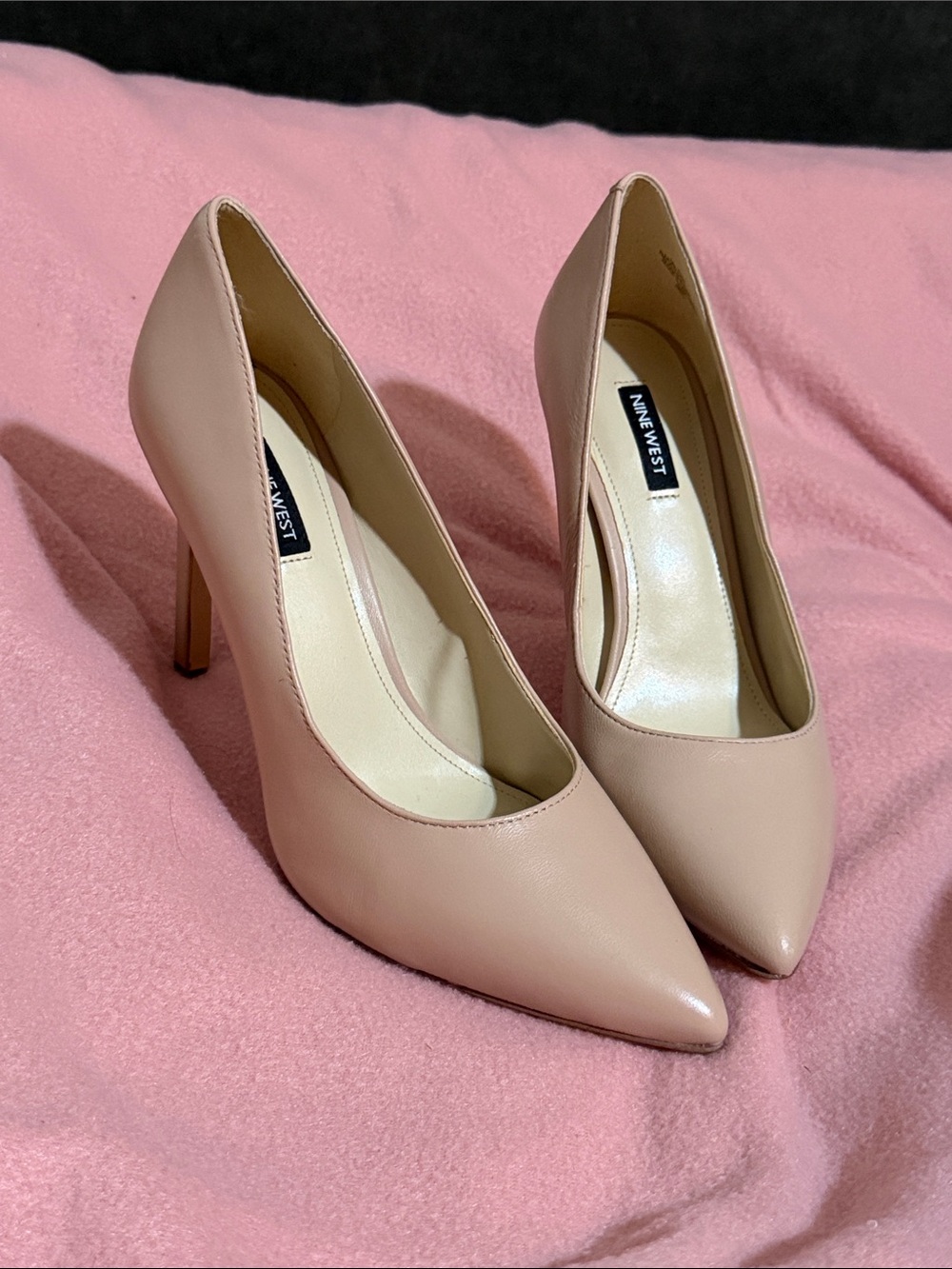 Nine West Nude Pointed-Toe Stiletto Pumps